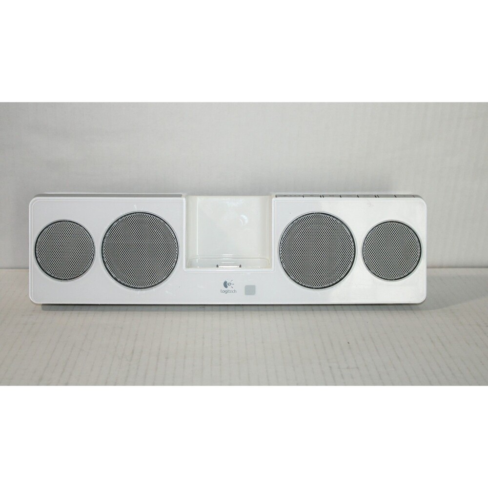 Logitech Pure-Fi Anywhere 2 Speaker For Older iPhone iPods No Power Supply White
